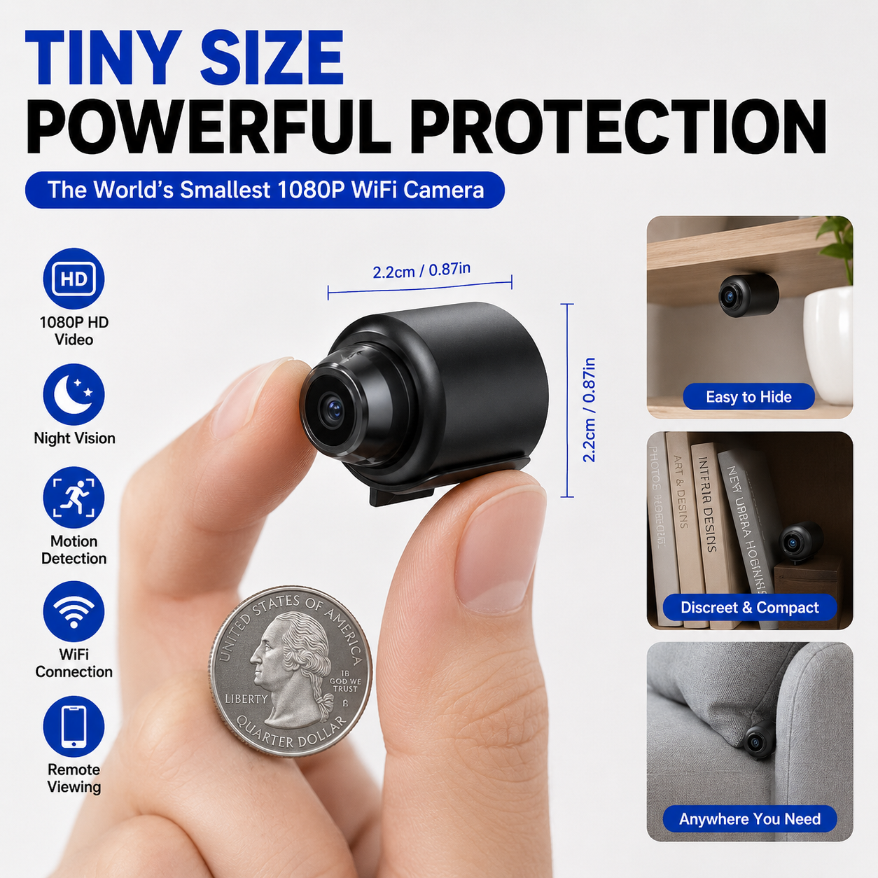 📸 NEW 2026 Mini 5G Wireless WiFi Camera - 1080p HD Streaming
